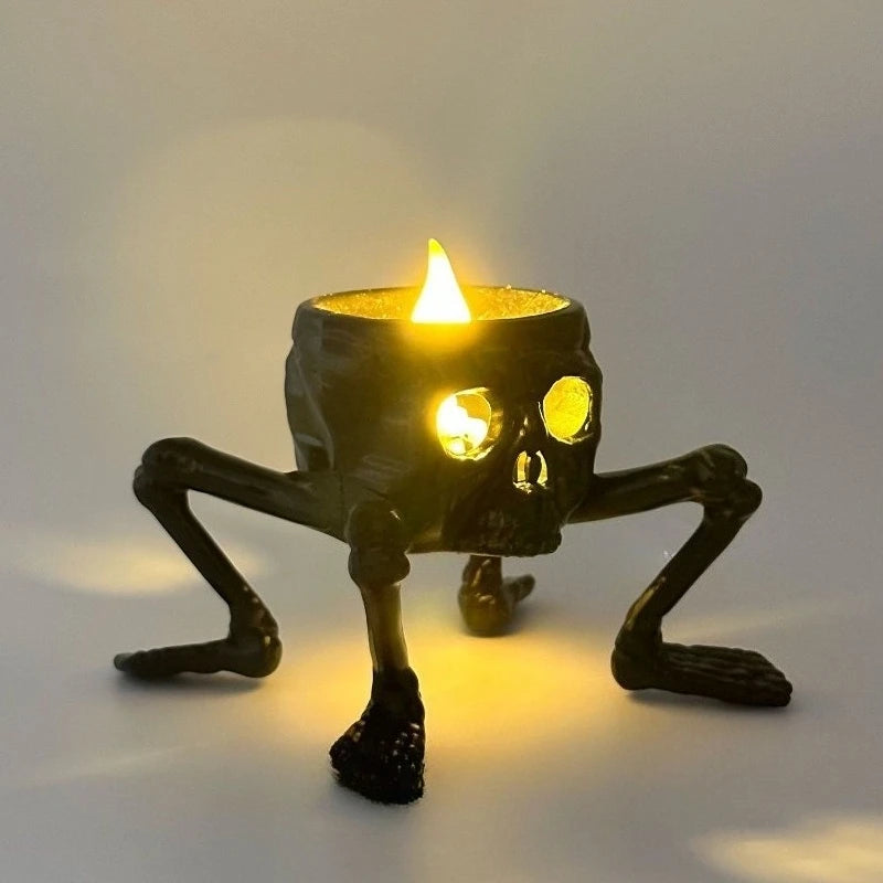 Modern Skull Night Light Figurine – Desktop Decor Ornament Decorative Night Light Axl