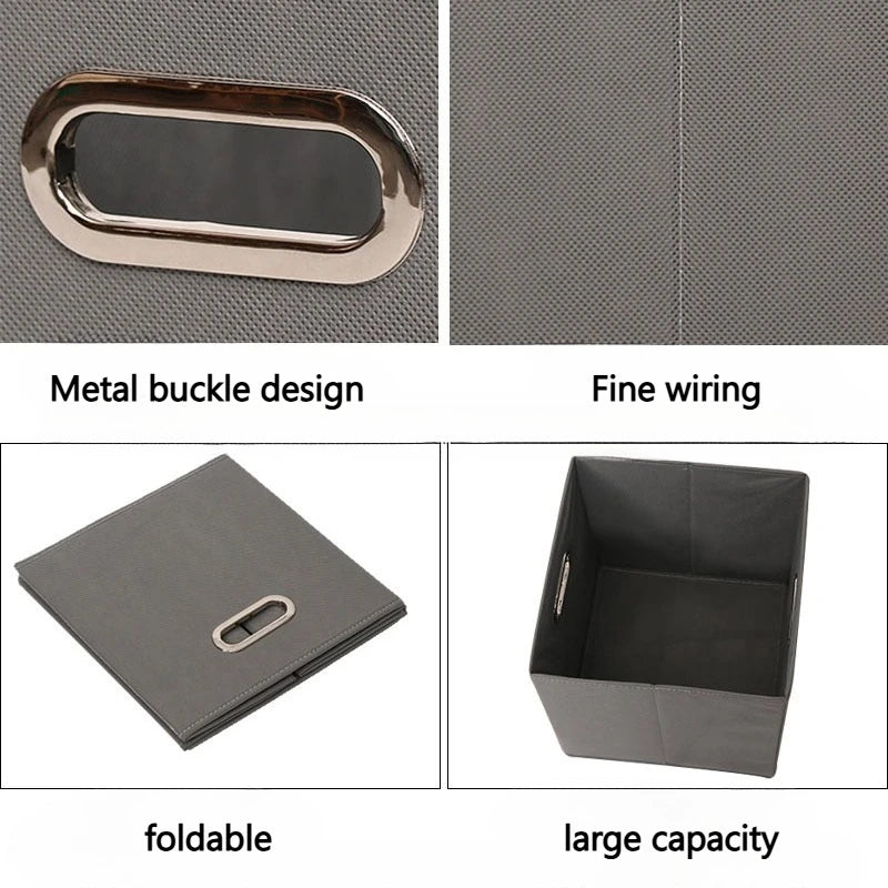Foldable Fabric Storage Bins with Handles – Set of 1 or 3 Fabric Storage Bins Axl