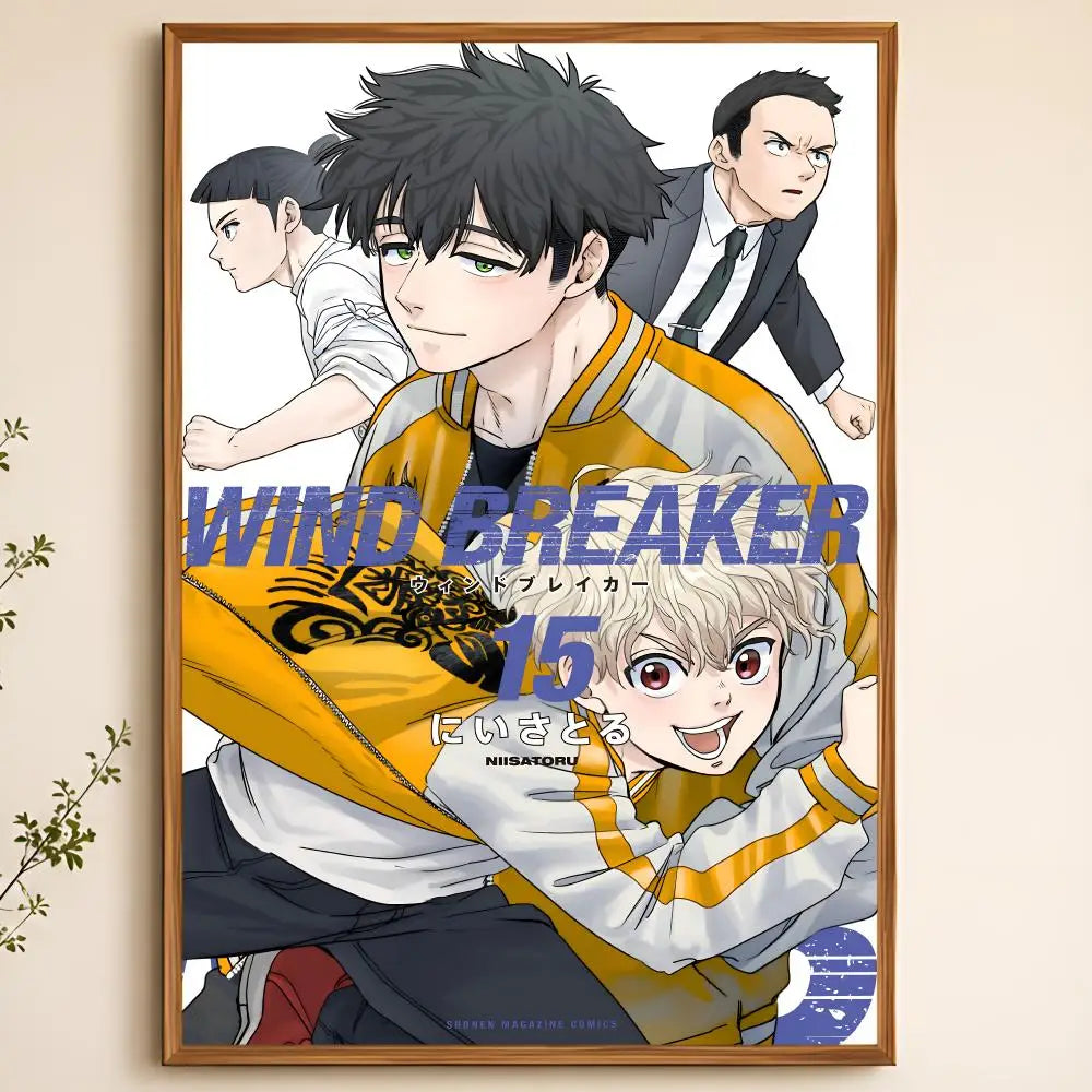 Wind Breaker Anime Poster – Waterproof Self-Adhesive Wall Art
