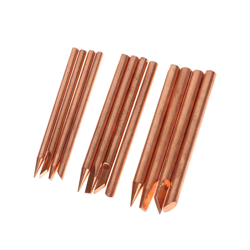 4-Pack Copper Solder Iron Tips B C D K – 30W 40W 60W Solder Iron Tips Axl