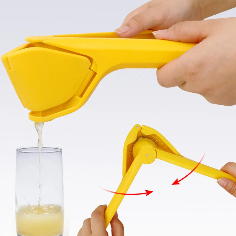 Manual Citrus Juicer – Food-Grade Plastic Lemon Lime Squeezer Manual Citrus Juicer Axl