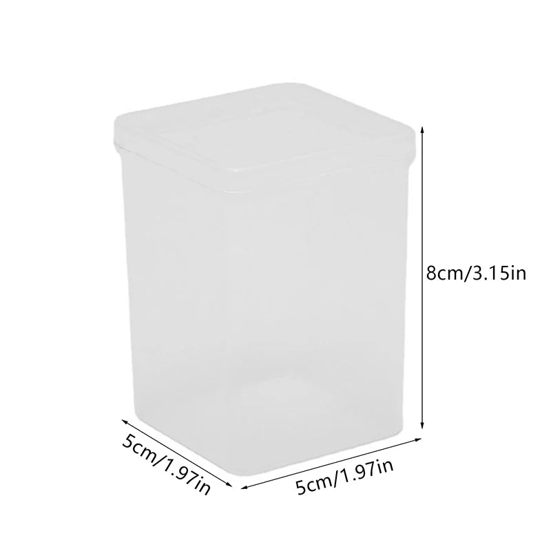 Cotton Pad & Nail Art Storage Box – Clear PP Organizer Nail Art Organizer Axl Clear