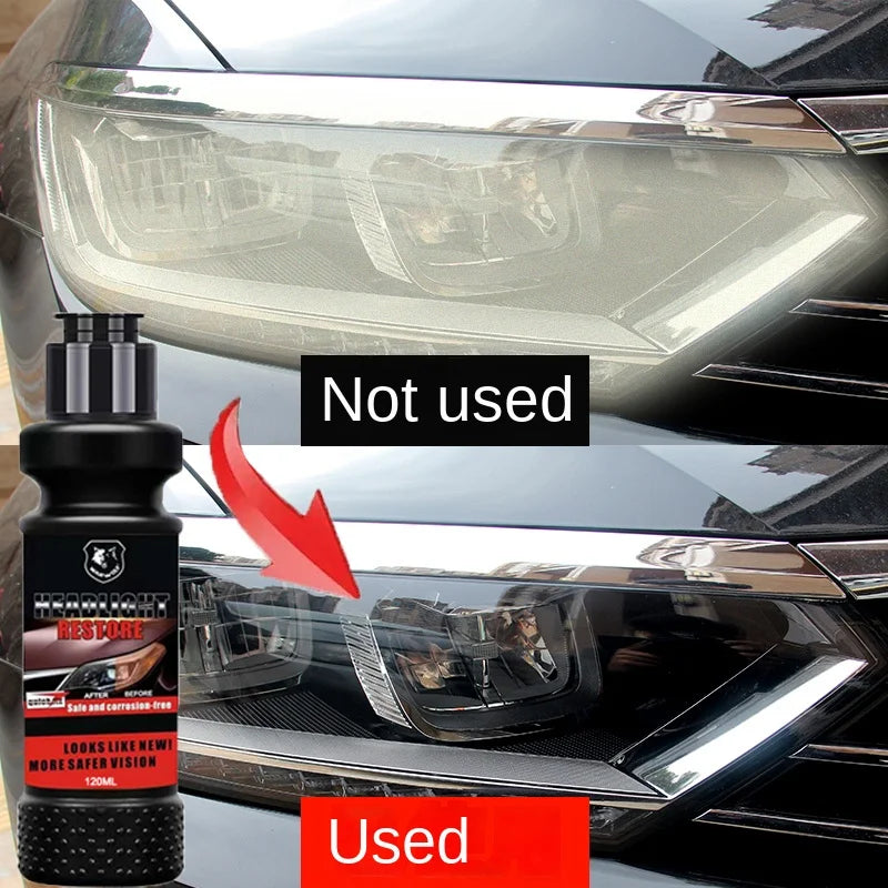 Car Headlight Restoration Kit – Polish & De-Oxidation Liquid Headlight Restoration Kit Axl