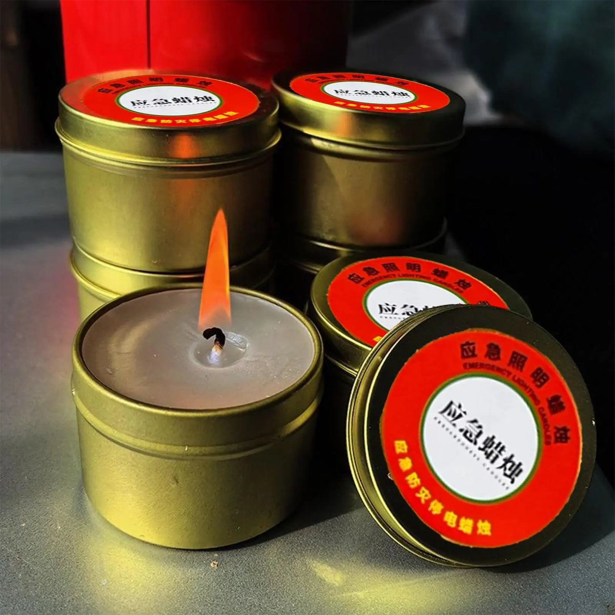 Survival Jar Candles – Unscented 3-Wick Long Burning, 10 Pack Survival Jar Candles Axl