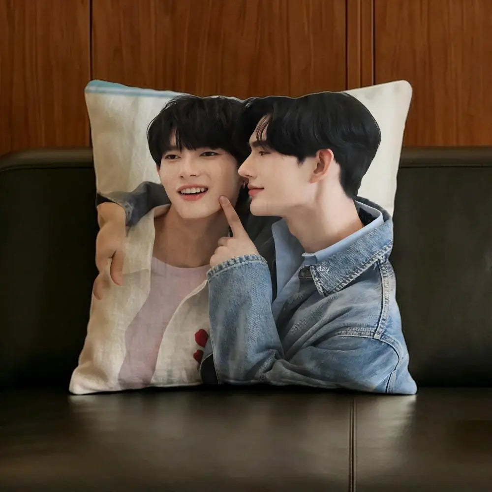 Cartoon Linen Cushion Cover – Sofa, Bed & Chair Pillow Case Cushion Cover Axl White5 35X35cm