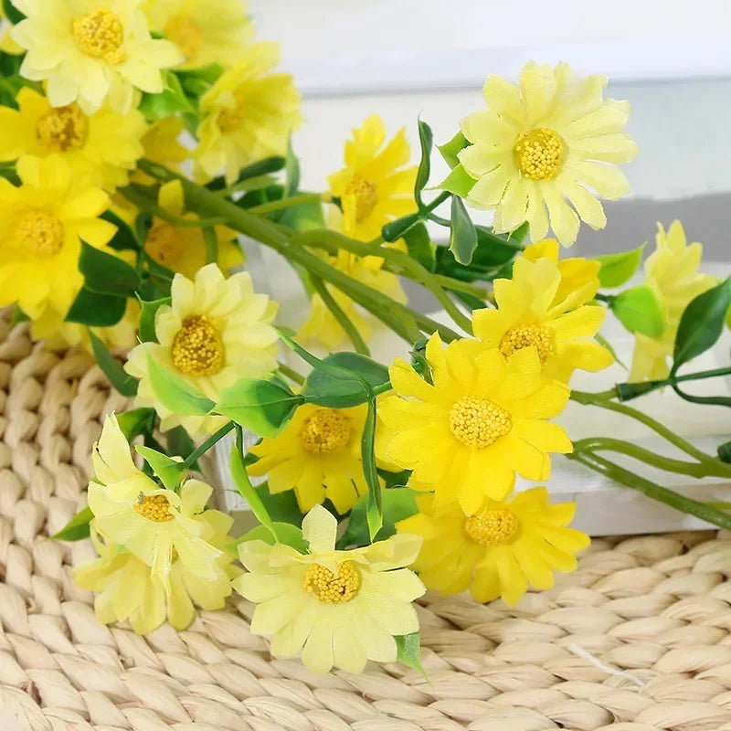 210cm Artificial Sunflower Daisy Vine – Silk Flower Rattan Decor Artificial Flower Vine Axl Yellow