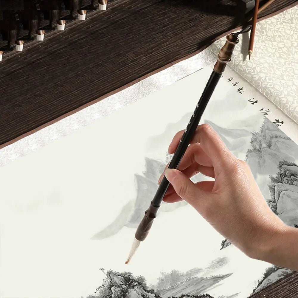 Chinese Calligraphy Brush – Wolf Hair Wood Art Paint Brush Calligraphy Art Brush Axl