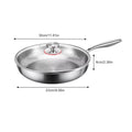 KEMORELA Titanium Non-Stick Frying Pan with Lid | Induction Titanium Frying Pan Axl 30cm with lid