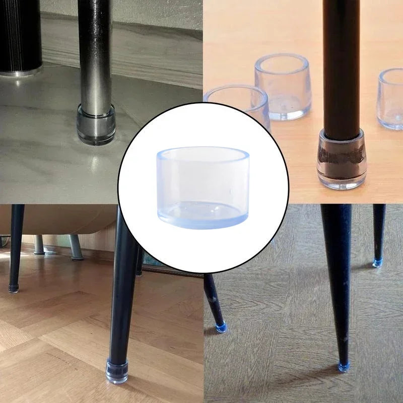 4-Pack Rubber Furniture Leg Caps – Anti-Scratch Floor Protectors Furniture Leg Caps Axl
