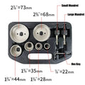 9-Pc Diamond Core Drill Bit Hole Saw Kit – Tile & Stone Diamond Drill Bit Set Axl A