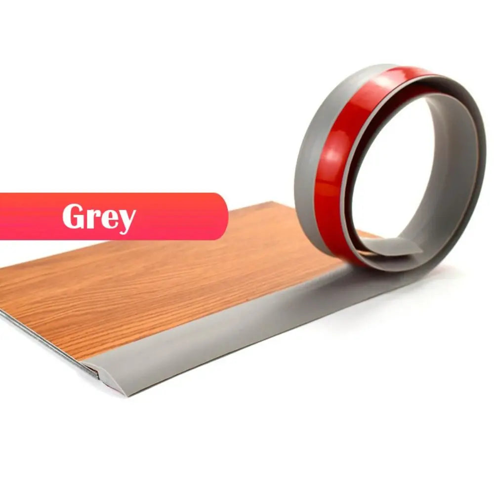 Self-Adhesive PVC Floor Transition Strip – 100cm Threshold Cover Floor Transition Strip Axl Grey