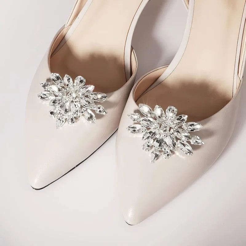 Crystal Rhinestone Shoe Clips – Bridal, Prom & Party Heels Shoe Clips Axl