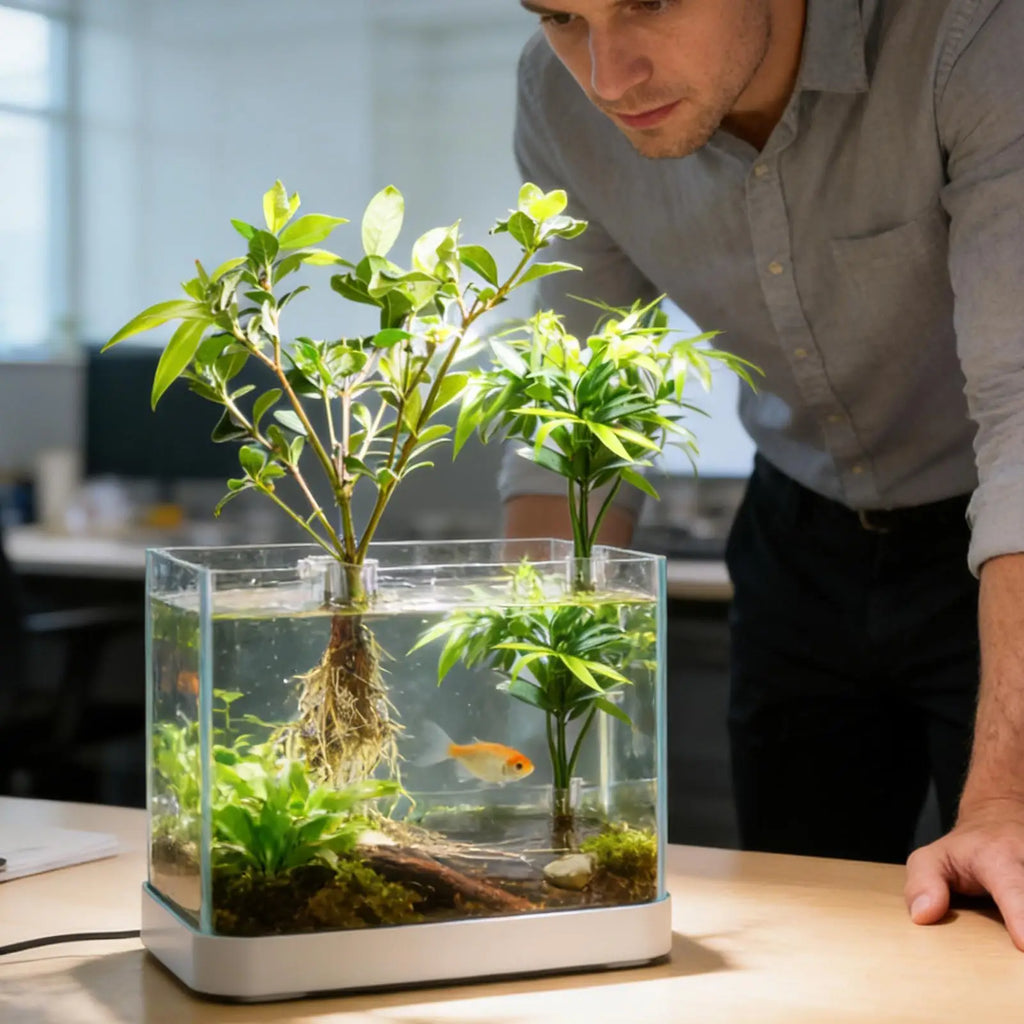 Aquarium Plant Holder 6-Pack – Clear Hangable Fish Tank Brackets Aquarium Plant Holder Axl