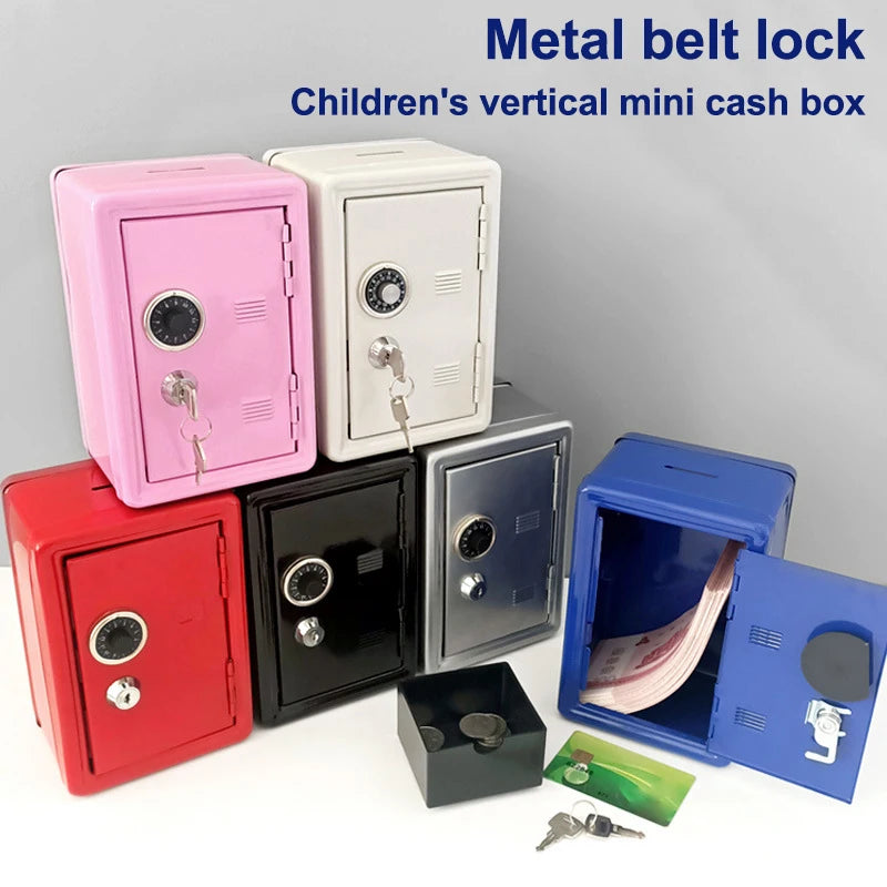 Kids Safe Piggy Bank – Metal Money Box with Lock & Key Kids Piggy Bank Axl