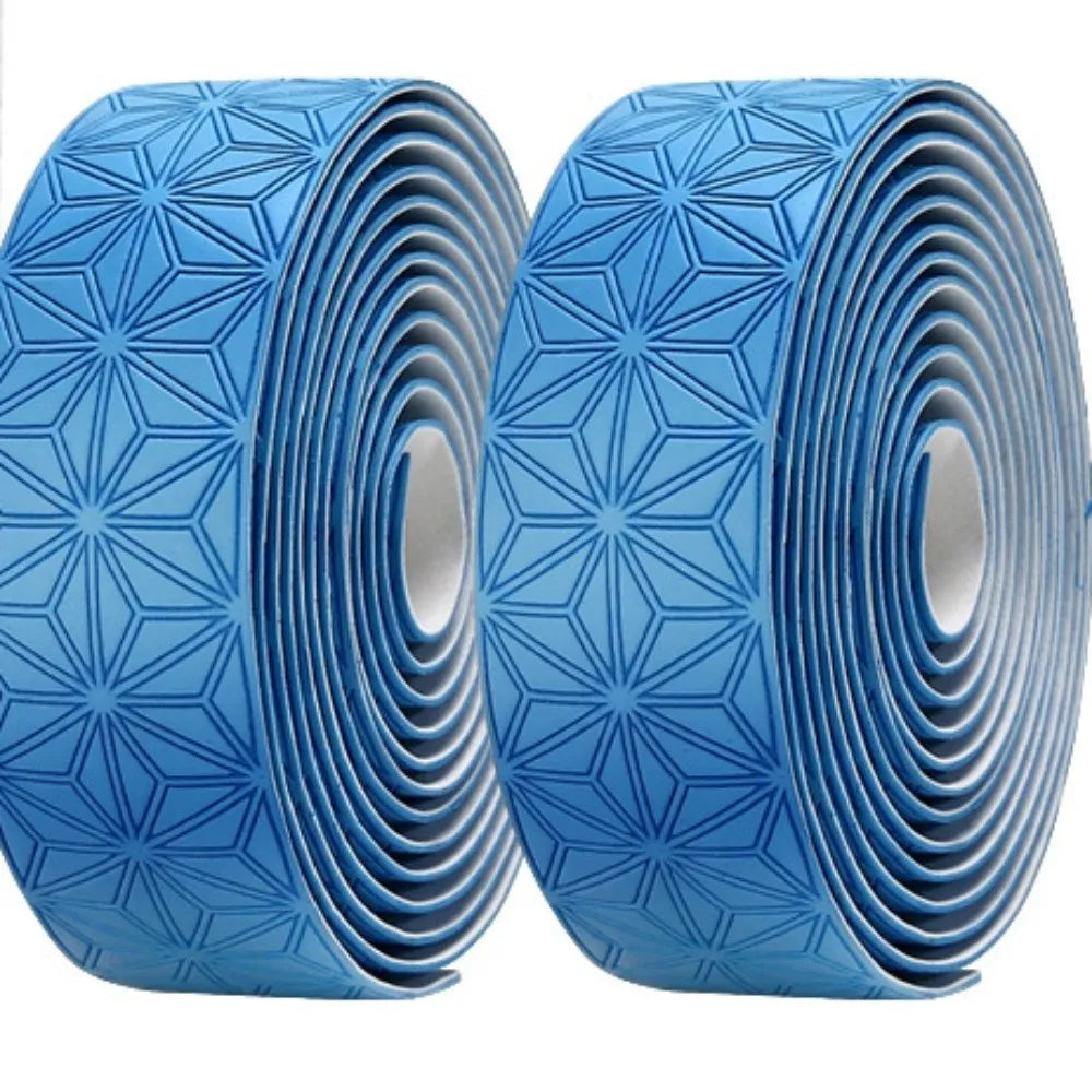 Road Bike Handlebar Tape – EVA Anti-Slip Two-Color Gradient Bike Handlebar Tape Axl Blue