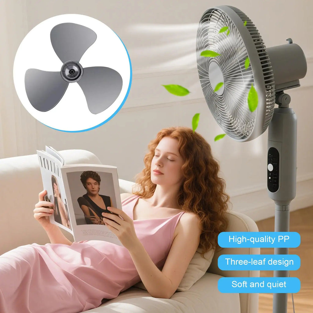 16-Inch Pedestal Fan Blade Replacement with Nut Cover | PP Fan Blade Replacement Axl Default Title