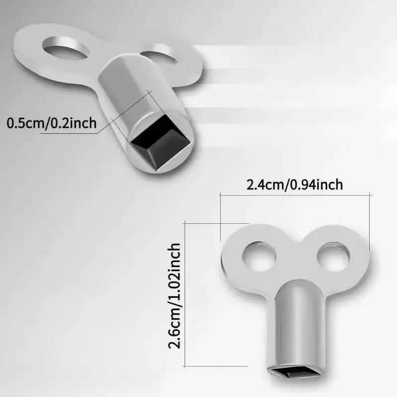 4-Pack Metal Radiator Bleed Keys – EU Thread, Corrosion-Resistant Radiator Bleed Key Axl