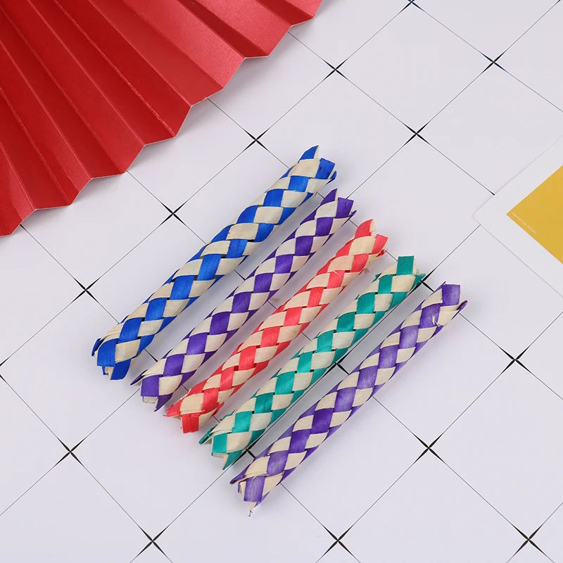 5-Pack Classic Chinese Bamboo Finger Traps – Fun Novelty Toy Novelty Finger Trap Axl