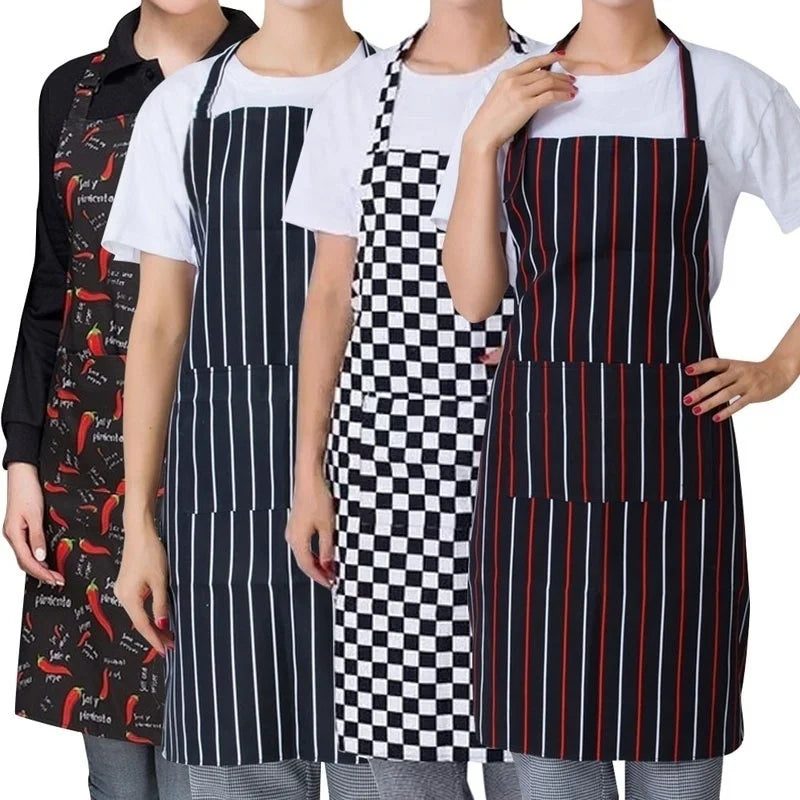 Unisex Canvas Bib Apron with 2 Pockets – Chef & Kitchen Kitchen Bib Apron Axl