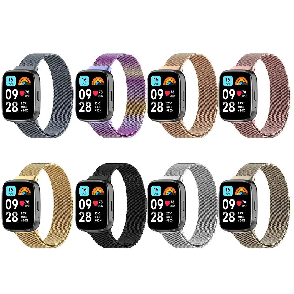 Milanese Stainless Steel Watch Band for Redmi Watch 3 Active Watch Band Axl