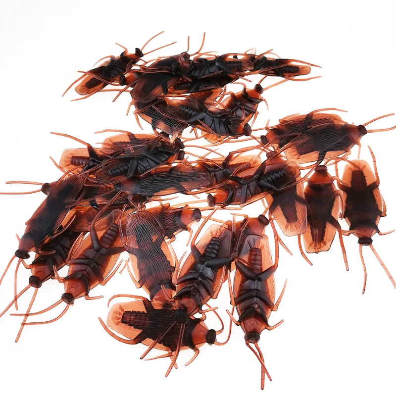 10-Pack Fake Cockroach Prank Toys – Halloween Novelty Joke Set Novelty Prank Toy Axl