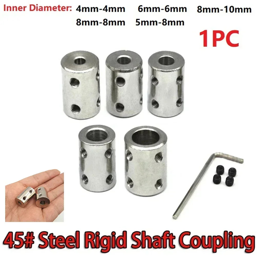Rigid Shaft Coupling 4–10mm | RC Boat & Car Motor Connector Set Shaft Coupling Set Axl