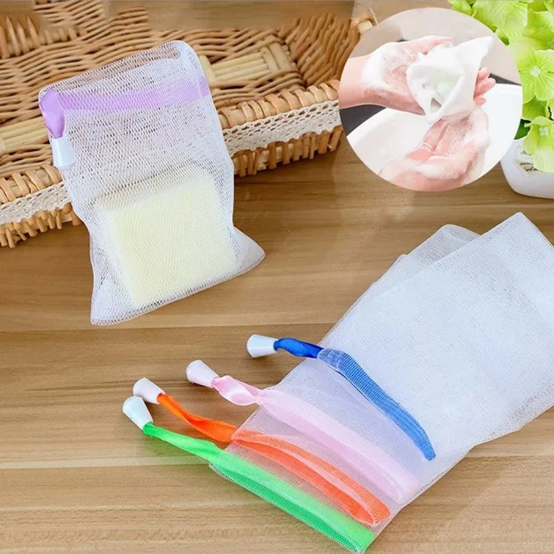 5-Pack Soap Mesh Bag Foaming Net – Soap Saver Pouch for Shower Soap Saver Pouch Axl