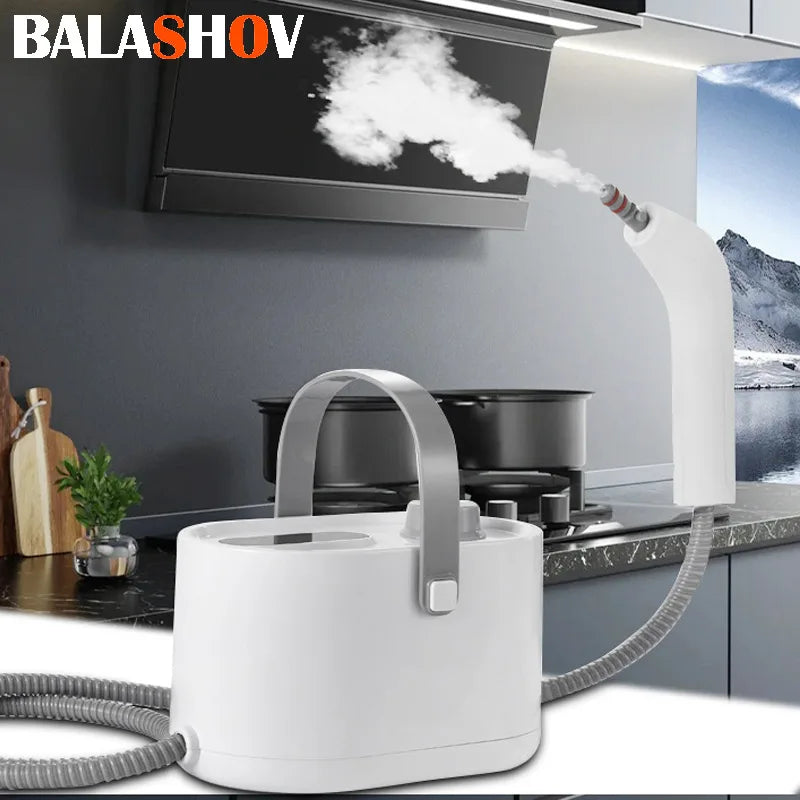 BALASHOV 1200W Canister Steam Cleaner – High-Temp Disinfection Canister Steam Cleaner Axl WHITE 110 V