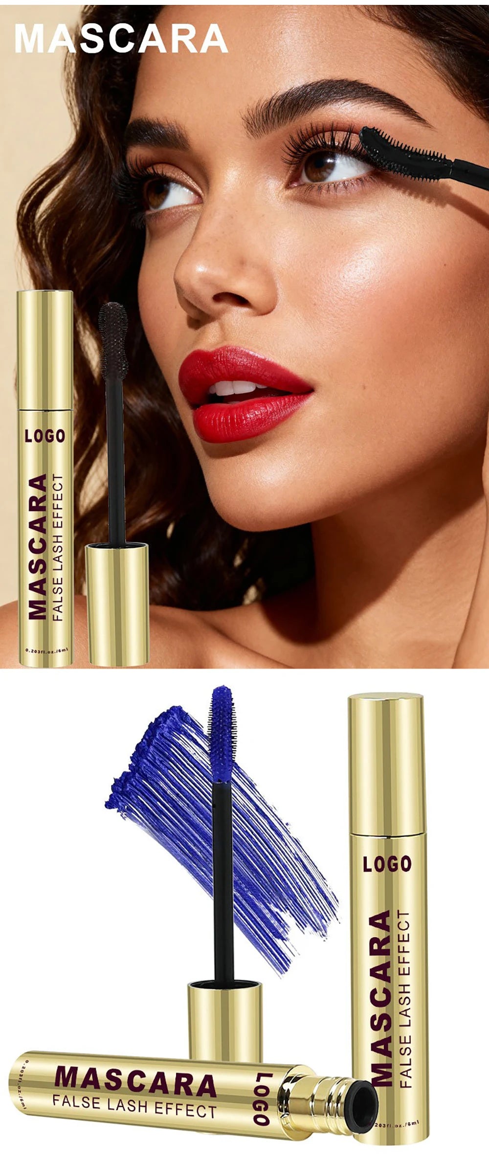 Waterproof Lengthening Brown Mascara – Vegan Private Label Mascara Axl