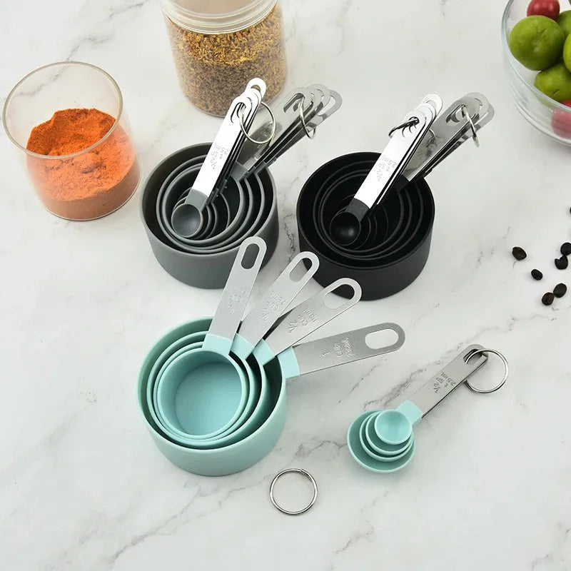 4/8-Piece Measuring Cup & Spoon Set – Graduated Baking Tools Measuring Cup Set Axl