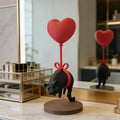 3D Printed Cat & Heart Balloon Ornament | Desk & Shelf Decor Decorative Figurine Axl Default Title