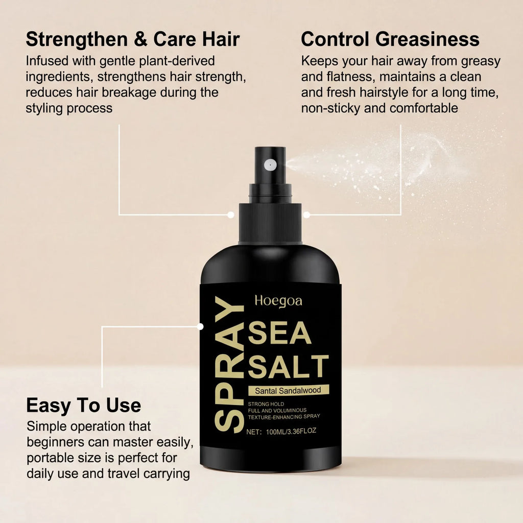 Sea Salt Texturizing Hair Spray – Beach Waves & Volume 100ml Texturizing Hair Spray Axl