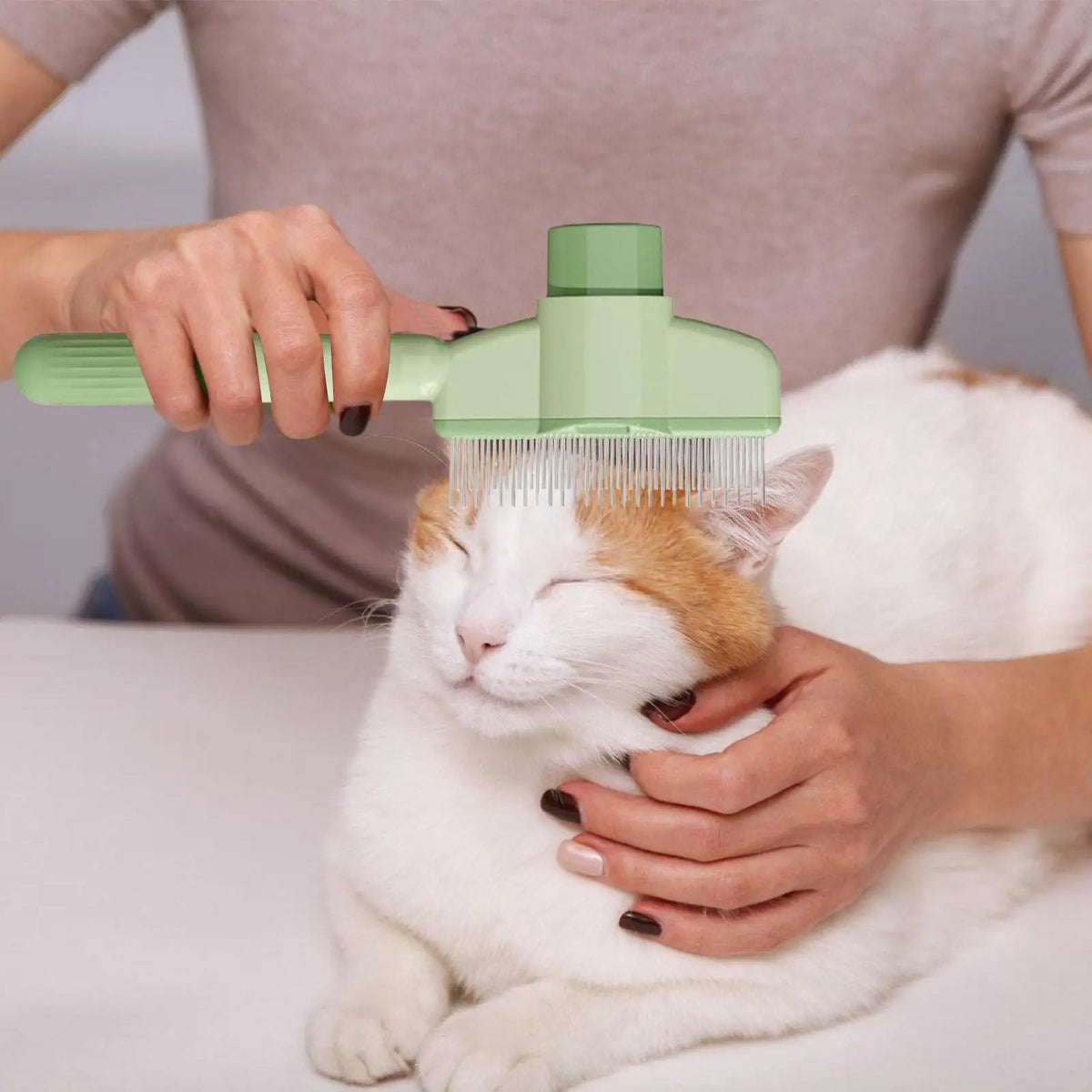 Self-Cleaning Pet Slicker Brush – Cat & Dog Grooming Comb Pet Grooming Brush Axl