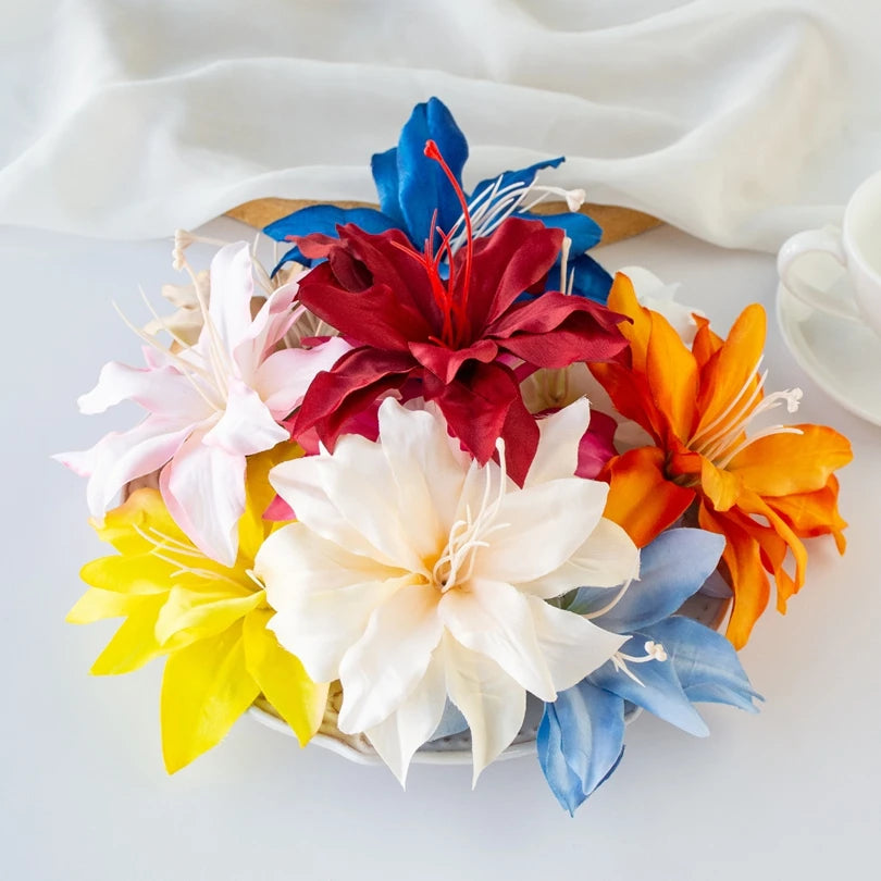 Silk Lily Artificial Flowers 20/40 Pcs – Wedding & Home Décor Artificial Silk Flowers Axl