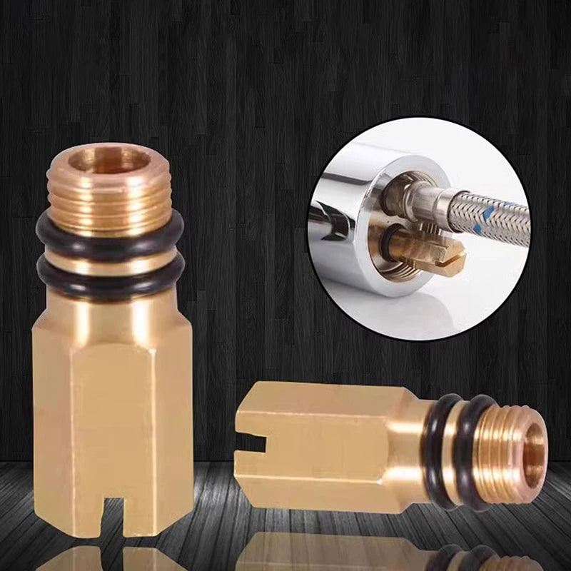 M10 Brass Faucet Inlet Blanking Plug with Rubber Washers Plumbing Blanking Plug Axl