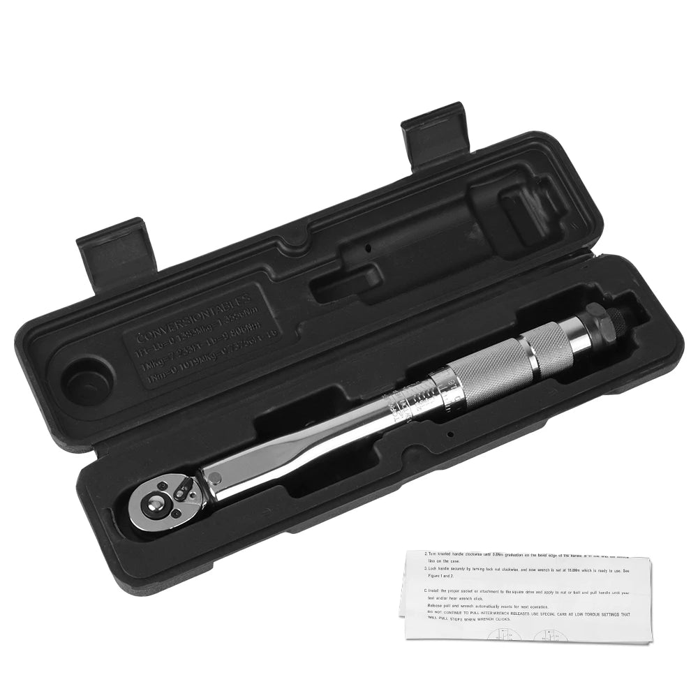 NICEYARD 1/4" Drive Torque Wrench 5-25 N·m | Car Bike Tool Torque Wrench Axl Torque wrench