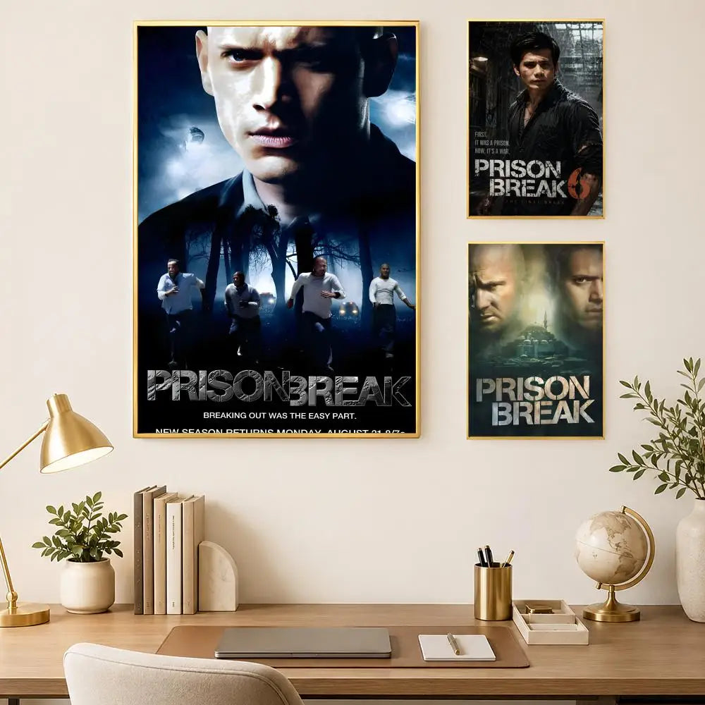 Prison Break HD Self-Stick PVC Wall Poster | Waterproof Decor Wall Art Poster Axl