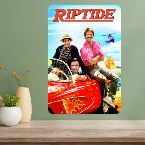 Riptide TV Show Metal Poster Sign – Retro Aluminum Wall Art Metal Wall Sign Axl aluminum sign aluminum 40x30cm