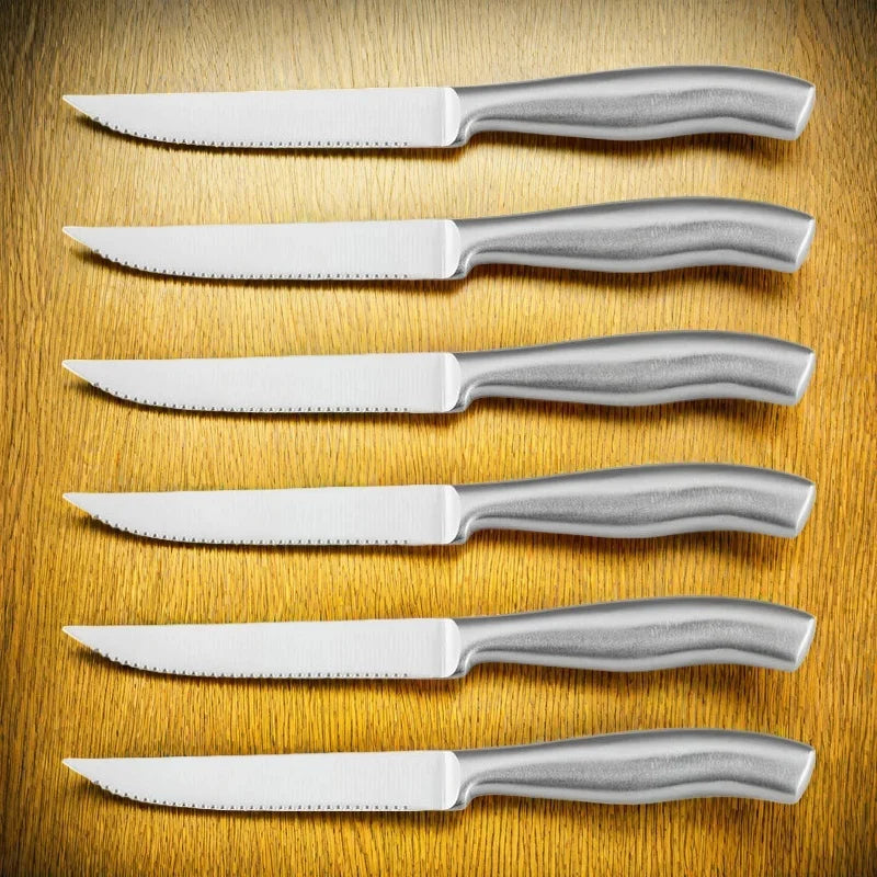 Stainless Steel Steak Knife Set – 4, 6 & 8 Pcs Serrated Steak Knife Set Axl