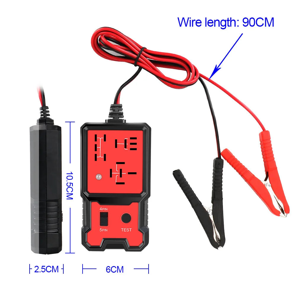 Universal 12V Automotive Relay Tester – LED Pass/Fail Indicator Automotive Relay Tester Axl