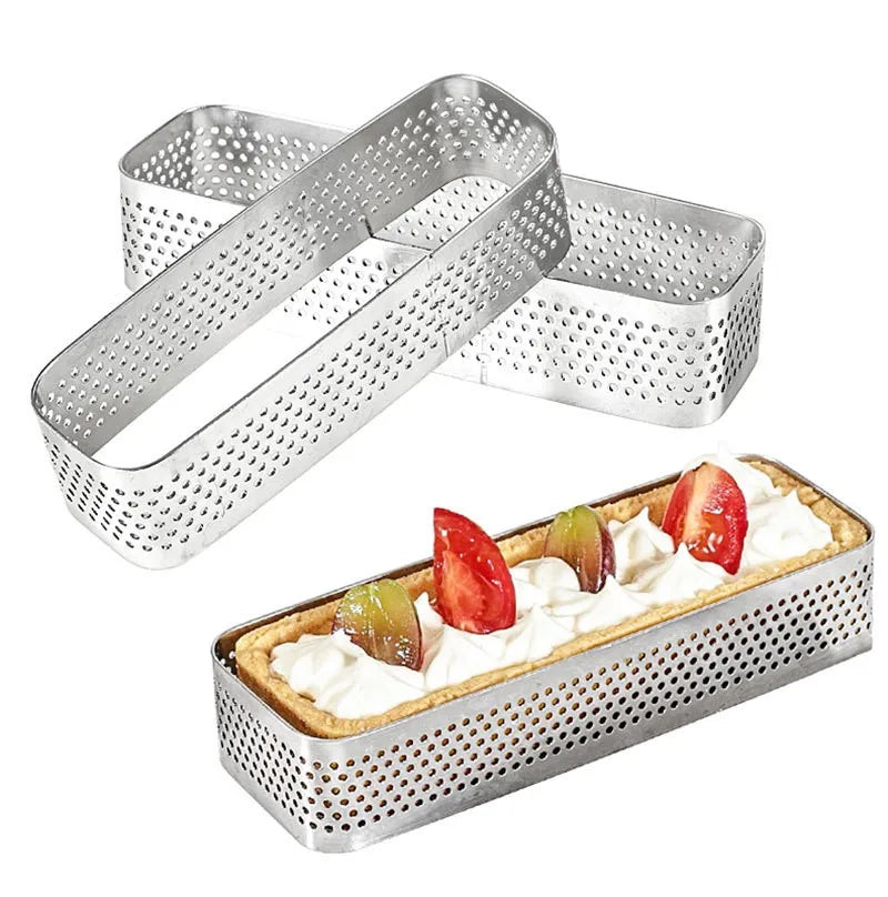 304 Stainless Steel Rectangle Tart Ring & Mousse Cake Mold Cake Ring Mold Axl