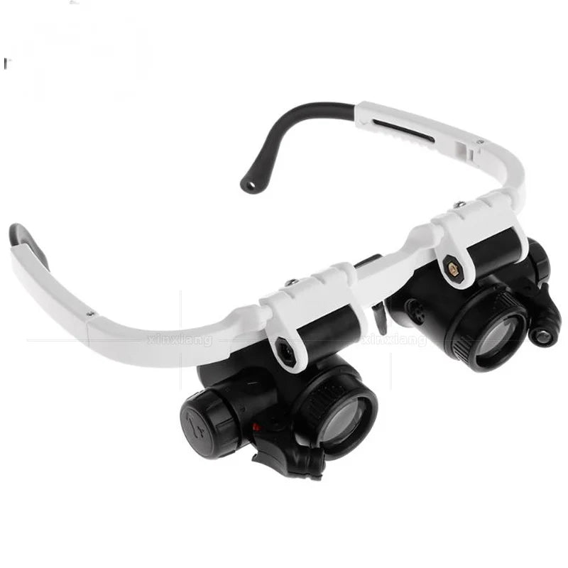 LED Headband Magnifier Glasses – Jeweler Loupe with Light Headband Magnifier Axl 7x 10x 15x 25x