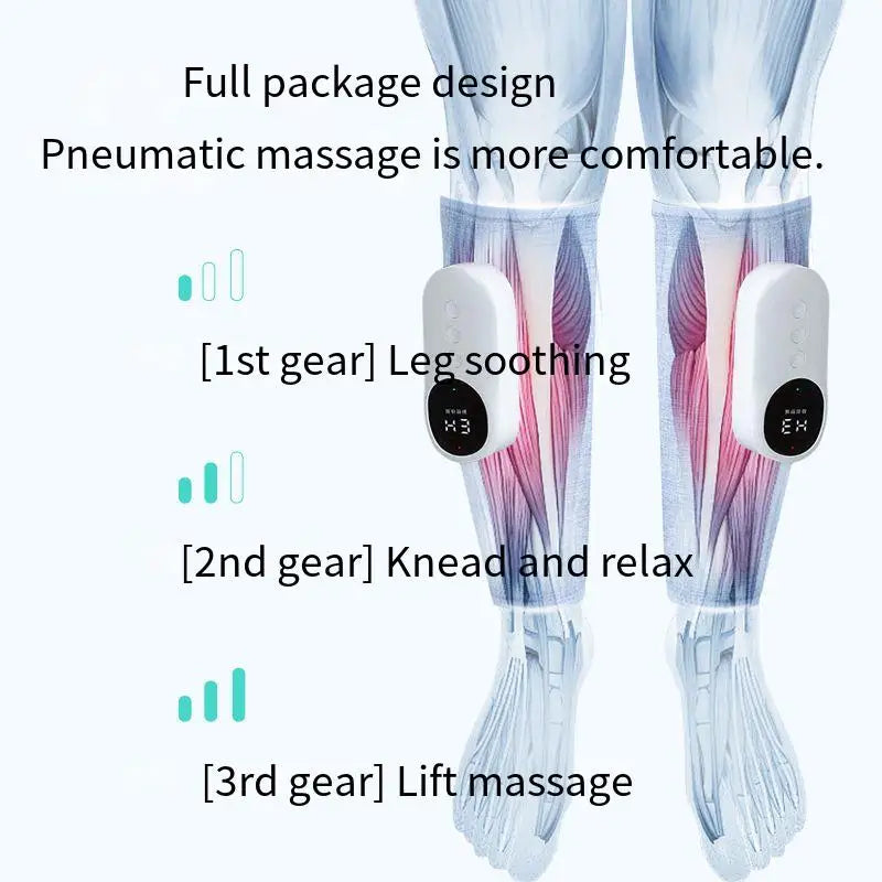 Wireless Leg & Calf Massager – 360° Air Pressure & Warm Compress Leg & Calf Massager Axl