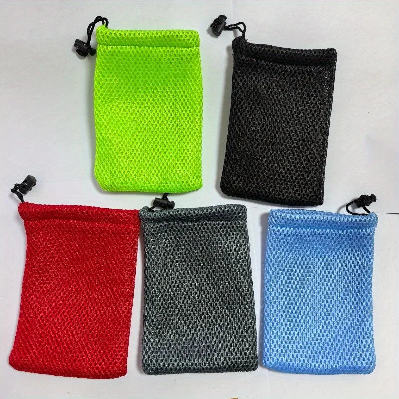 10 Pcs Nylon Mesh Drawstring Pouches – Jewelry & Accessory Bags Mesh Drawstring Pouches Axl