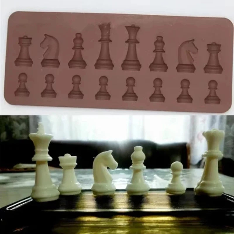 Silicone Chess Piece Mold – Chocolate, Candy & Jelly Baking Silicone Baking Mould Axl