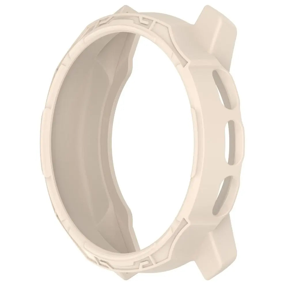 TPU Bezel Case & Screen Protector for Suunto 9 Peak Pro Watch Bezel Case Axl beige