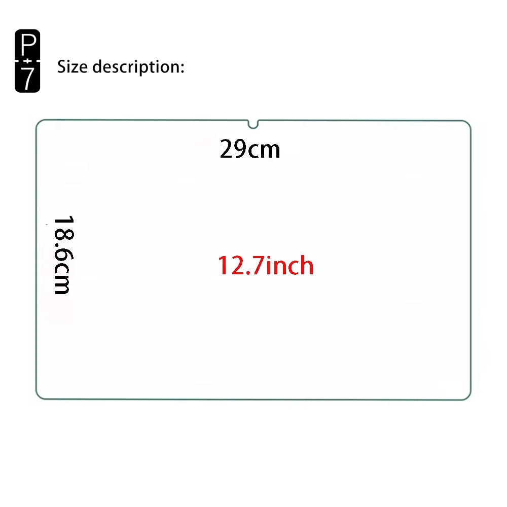 2-Pack HD Tempered Glass Screen Protector Lenovo Tab 12.7" Tablet Screen Protector Axl