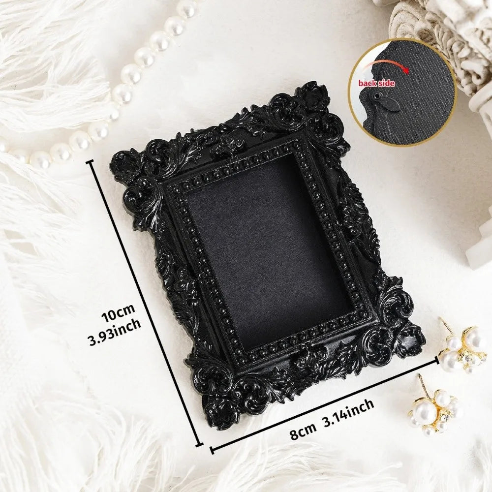 Resin Baroque Mini Picture Frames – Ornate Vintage Wall Décor Decorative Picture Frame Axl A60