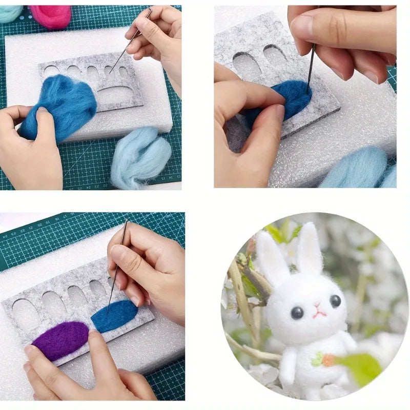 8-Piece Wool Felt Felting Molds Set – DIY Needle Felting Stencils Needle Felting Molds Axl