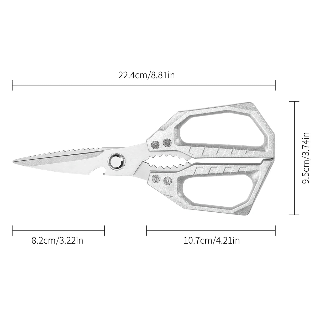 Stainless Steel Kitchen Shears – Heavy-Duty Meat & Poultry Scissors Kitchen Shears Axl